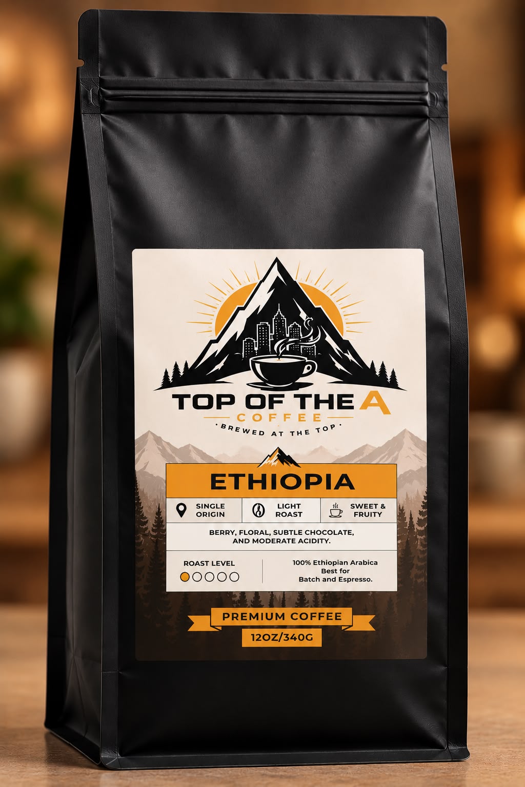 Ethiopian Light Roast 12oz | Single Origin